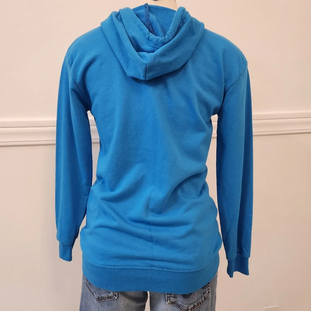 Pangaia X Haroshi BE@RBRICK Recycled Cotton Hoodie Cobalt Blue Unisex - Picture 13 of 13